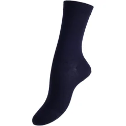 kt strømper ankel strømpe i uld marine