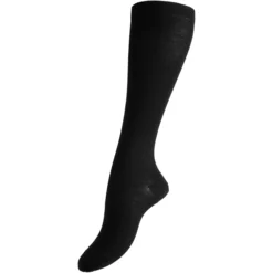 kt strømper knæstrømper i uld sort