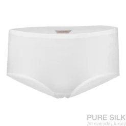 lady avenue strikket silke midi trusse offwhite