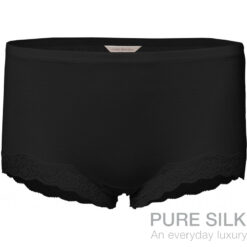 Lady Avenue Strikket Silke Shorts M. Blonde Sort