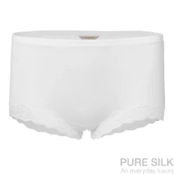 lady avenue strikket silke shorts med blonde offwhite