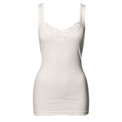 Scarlett Bomulds Undertrøje med Bred Strop 3 stk Hvid