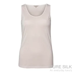 lady avenue strikket silke top med bred strop skin