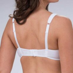 trofe emma soft spacer bh u. bøjle hvid bagfra
