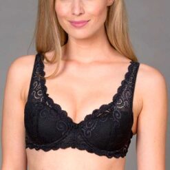 Trofe Irene Balconette Blonde Bh sort Forfra