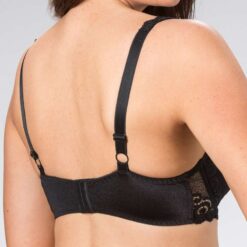 trofe irene balconette blonde bh sort bagfra