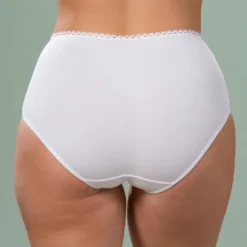 trofe midi m. blonde kant 2 pack hvid bagfra