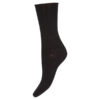 Decoy Thin Socks Comfort Top Bomulds Ankelstrømpe Sort