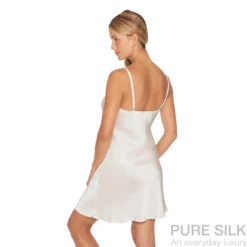 lady avenue chemise ren silke u. blonde offwhite