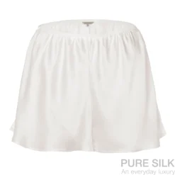 lady avenue ren silke shorts offwhite