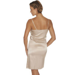 Lady Avenue Ren Silke Stretch Kjole Sand Bagfra