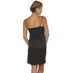 Lady Avenue Ren Silke Stretch Kjole Sort Bagfra