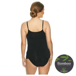 Lady Avenue Bambus Camisole m. Smal Strop Sort Bagfra