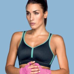 Anita Active Performance Sports Bh Black/Pool Blue