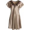 Lady Avenue Ren Silke De Luxe Natkjole Antique Gold