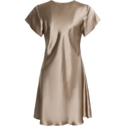 Lady Avenue Ren Silke De Luxe Natkjole Antique Gold Bagfra