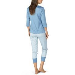 Mey Paula Pyjamas M. 34 ærme Faded Blue Bagfra