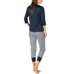 Mey Paula Pyjamas M. 34 ærme Night Blue Bagfra