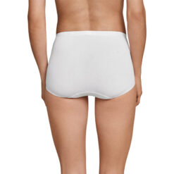 Schiesser Luxury Maxi Brief Trusse Hvid Bagfra