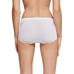 Schiesser Luxury Midi Trusse Hvid Bagfra