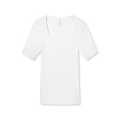 Schiesser Luxury T Shirt M. Kort Ærme Hvid2