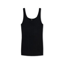 Schiesser Luxury Undertrøje M. Bred Strop Sort2