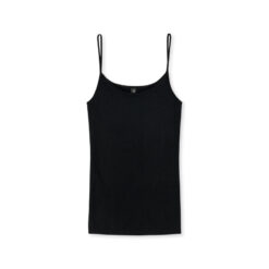 Schiesser Luxury Undertrøje M. Spaghetti Strop Sort2