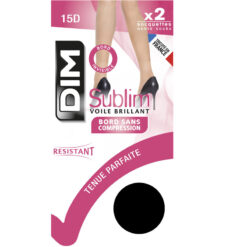 dim sublim ankelstrømpe 2 pak noir