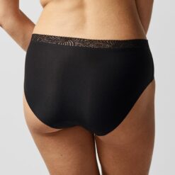 chantelle soft stretch lace shorts trusse sort bagfra