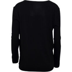 jbs of denmark organic bamboo t shirt m. langt ærme sort bagfra