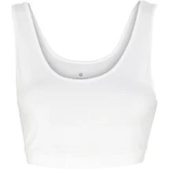 jbs of denmark organic bamboo top m. bred strop hvid2