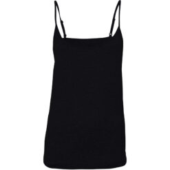 jbs of denmark organic bamboo undertrøje m. smal strop sort bagfra