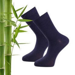 trofe bamboo ankel strømper 2 pak marine