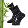 trofe bamboo ankel strømper 2 pak small dot sort
