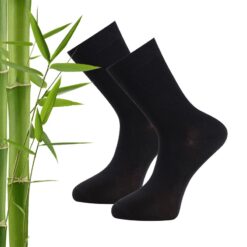 trofe bamboo ankel strømper 2 pak sort