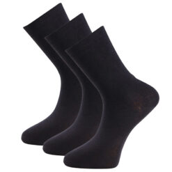 trofe cotton ankel strømper 3 pak sort