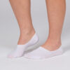 trofe cotton invisible footies strømper 2 pak hvid