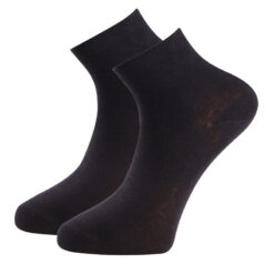 trofe cotton quarter strømper 2 pak sort