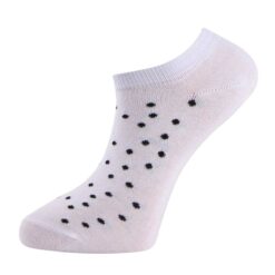 trofe cotton sneaker strømper 3 pak dot hvid2