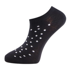 trofe cotton sneaker strømper 3 pak dot sort2