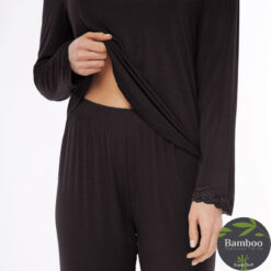 lady avenue bamboo pyjamas lace sort2