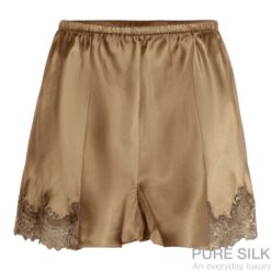 lady avenue pure silk de luxe shorts vintage gold2