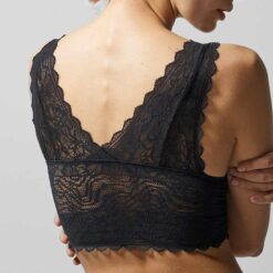 Chantelle floral touch blonde top sort bagfra