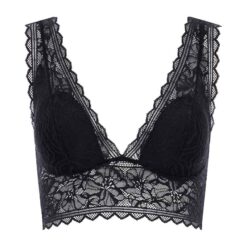 Chantelle floral touch blonde top sort bagfra