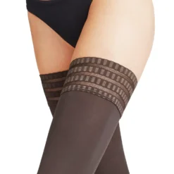 falke pure matt 50 selvsiddende strømper graphite zoom