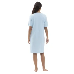 mey emelie natkjole m. kort Ærme dream blue bagfra