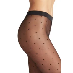 falke dot strømpebuks 15 denier black zoom