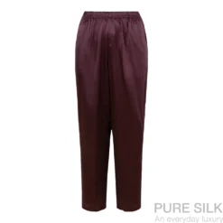 lady avenue pure silk pyjamas italian plum3