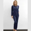 damella velour hjemmedragt navy