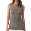 mey wool love top deep taupe